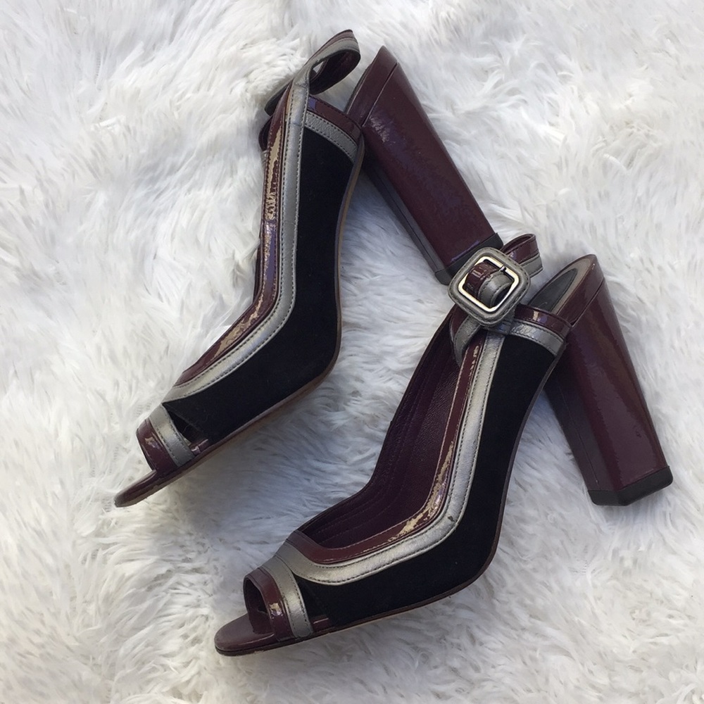 Cole Haan | Nike Air Purple Color Block Slingbacks